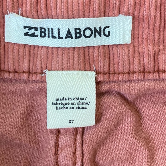 Billabong Womens 27 Rust Corduroy Button-Front Mini Skirt Preppy Beach Boho - Picture 8 of 8